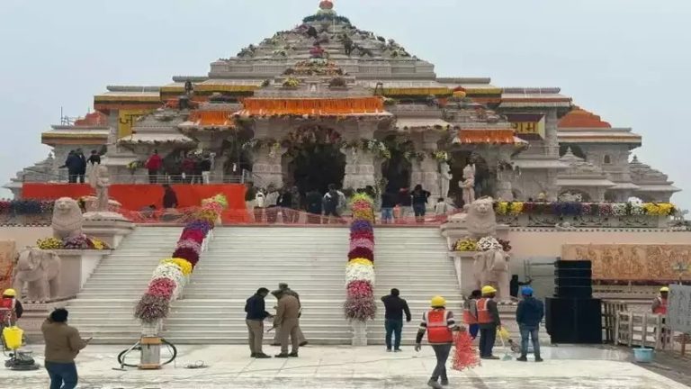 குழந்தை ராமர் சிலை பிரதிஷ்டை செய்யும் நேரம் அறிவிப்பு..!